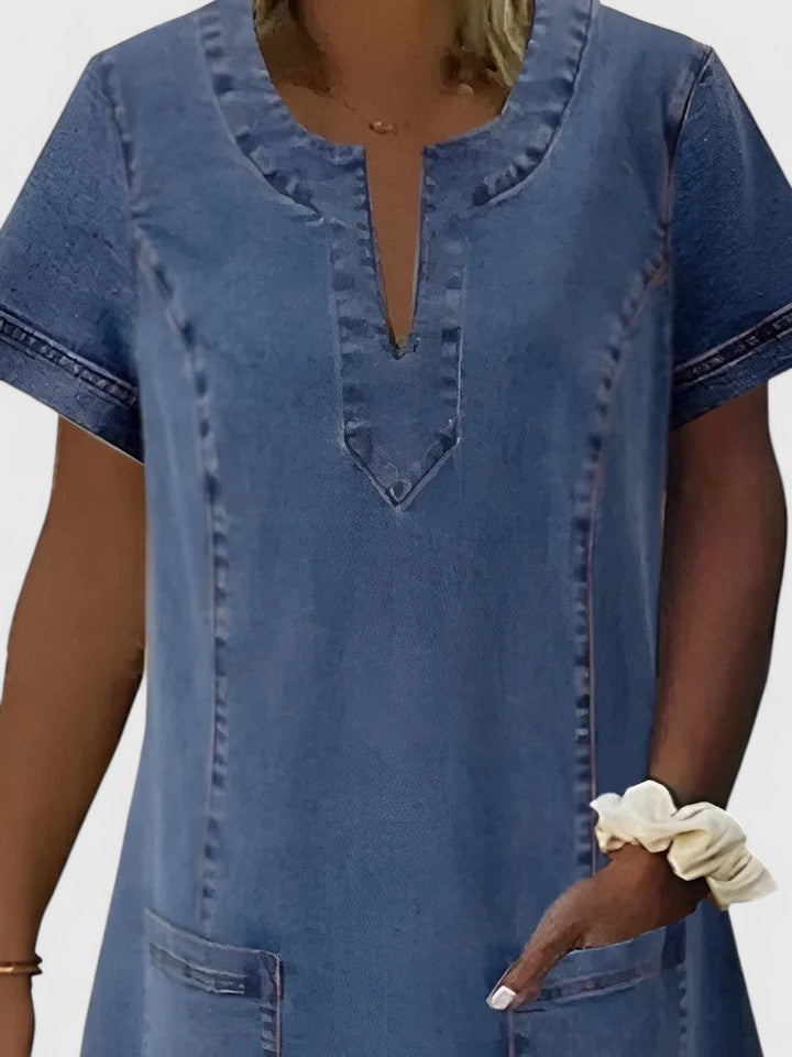 Women's Comfortable Flowy Casual Dress with Pockets