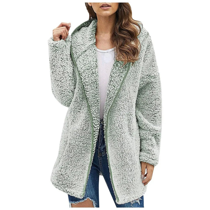 Rossella Cozy Fleece Jacket, view 4 - Elena Harper