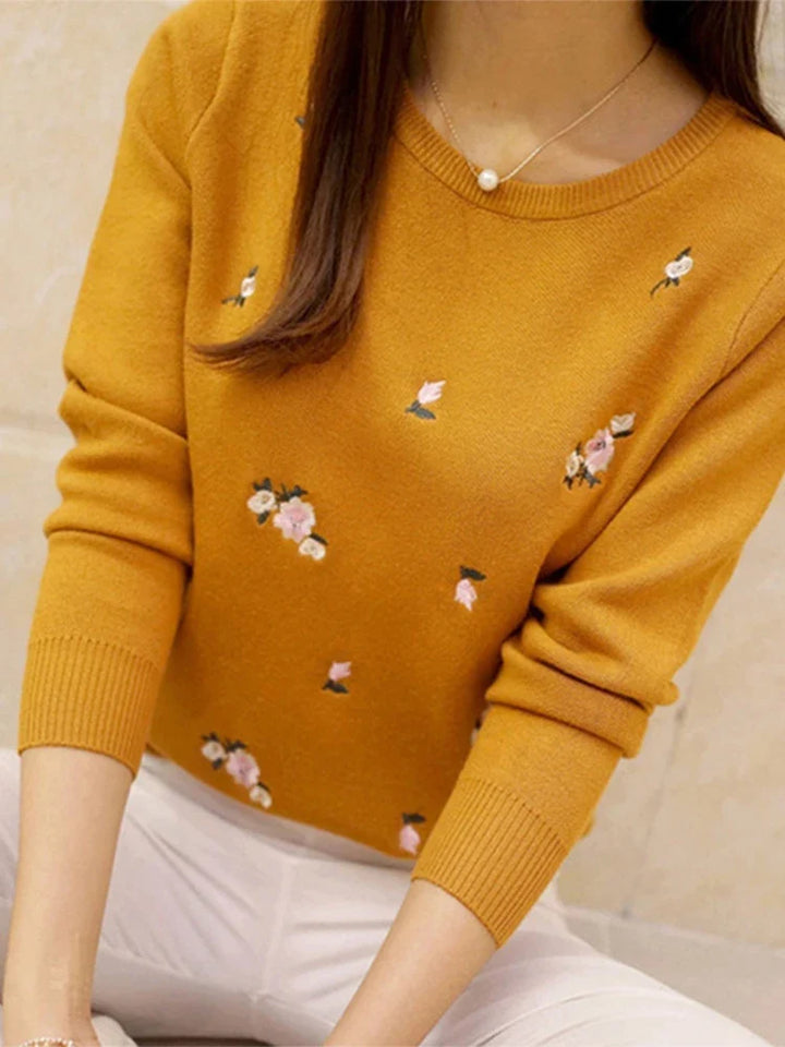 Jacaranda Cozy Knit Sweater, view 7 - Elena Harper