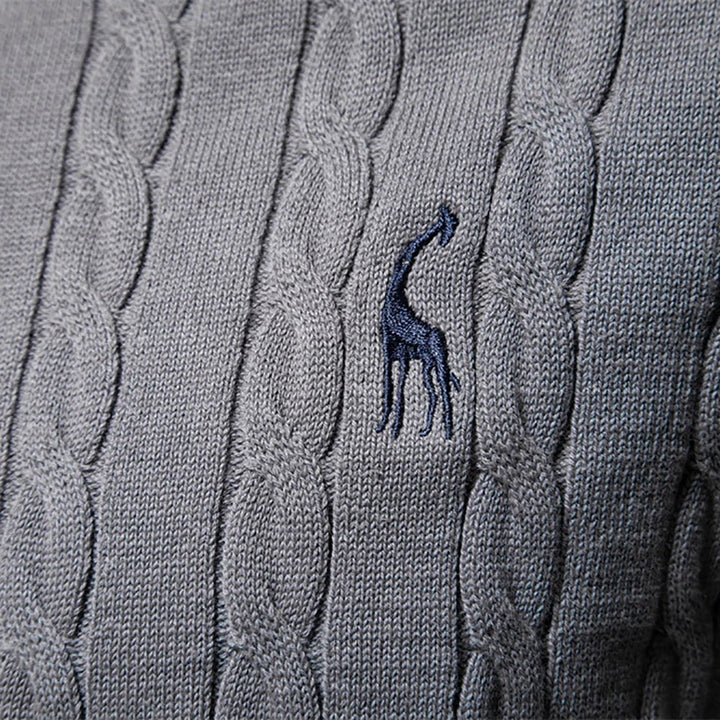 LAURENT MONACO | MEN'S CABLE KNIT SWEATER