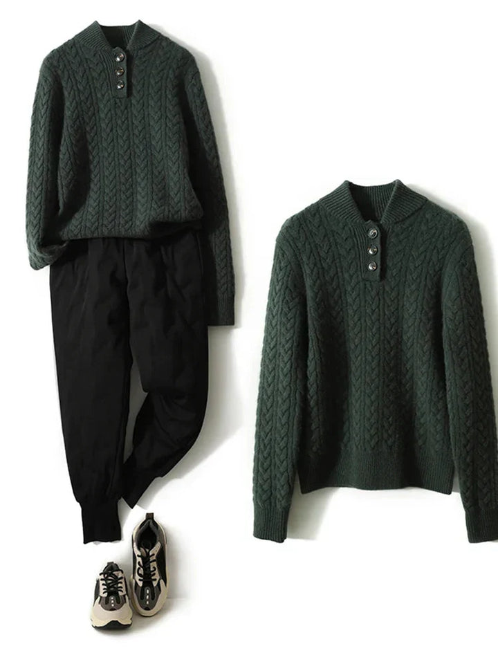 Arden Pullover with Button Placket