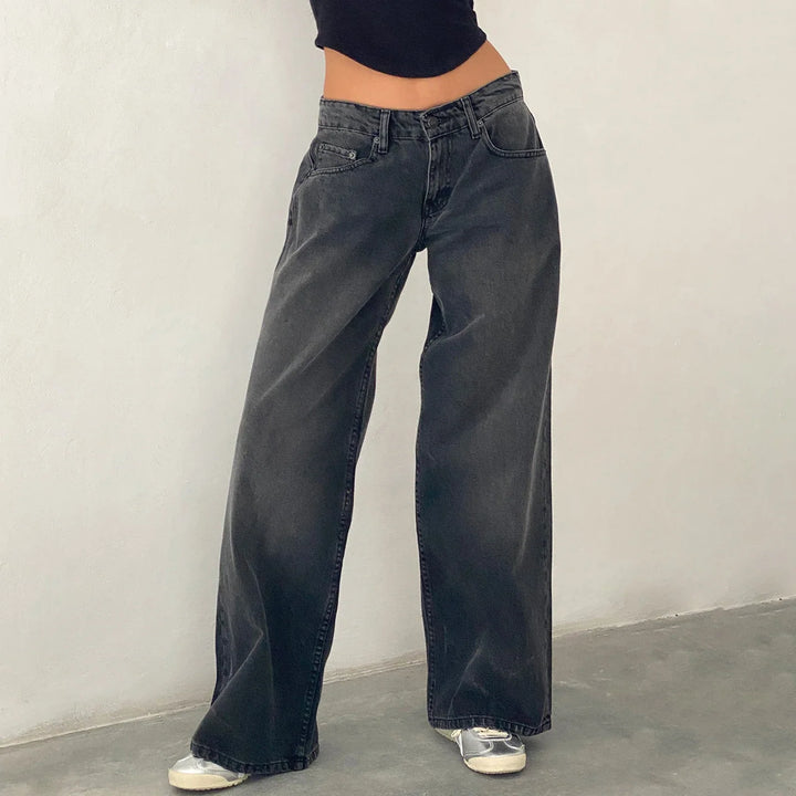 Alzbeta Relaxed Denim Pants, view 9 - Elena Harper