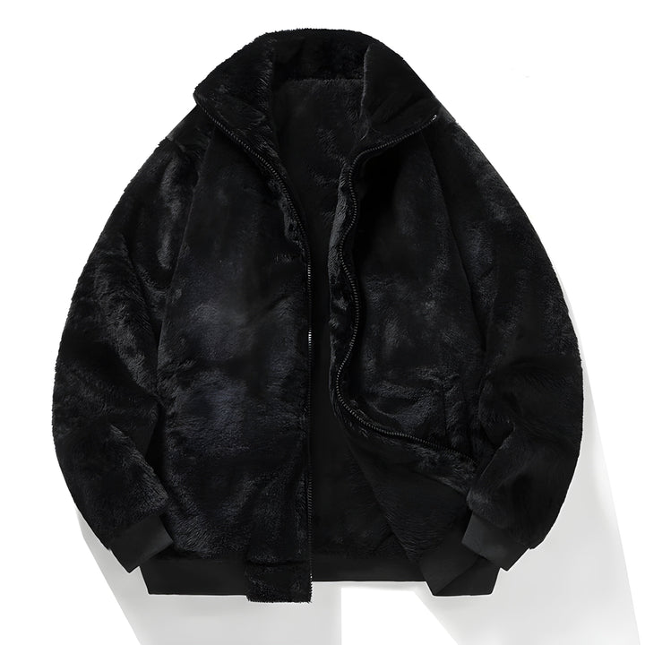 Oversized Faux Fur Bomber Jacket