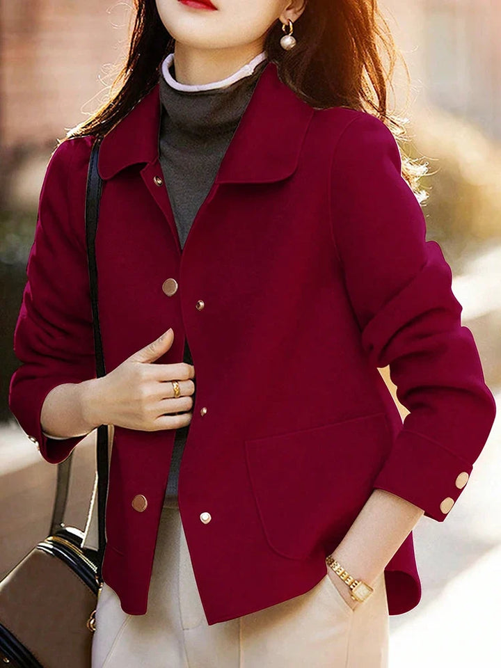 Aldobranda Elegant Wool Jacket, view 3 - Elena Harper
