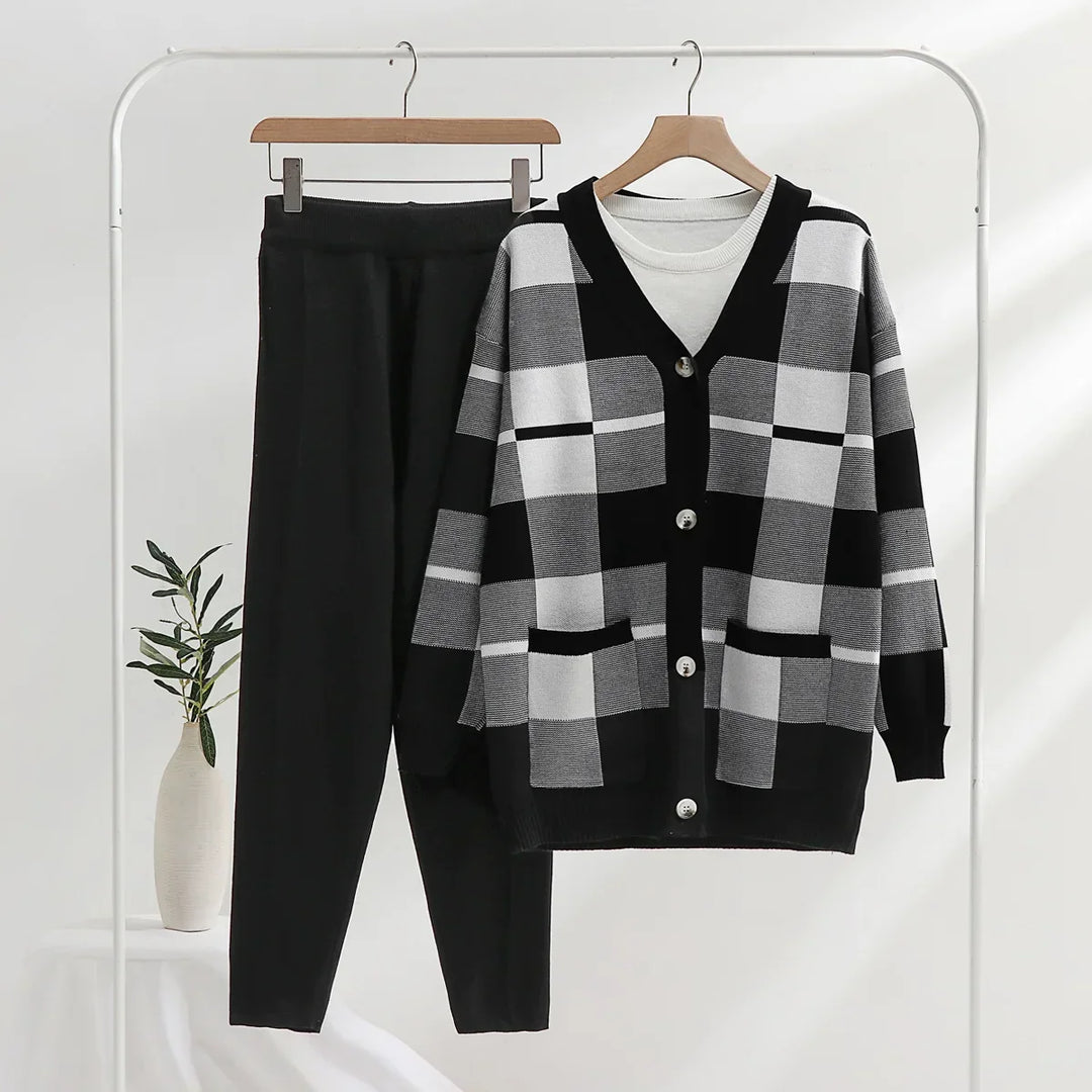 Marilena Comfortable Knit Set, view 3 - Elena Harper