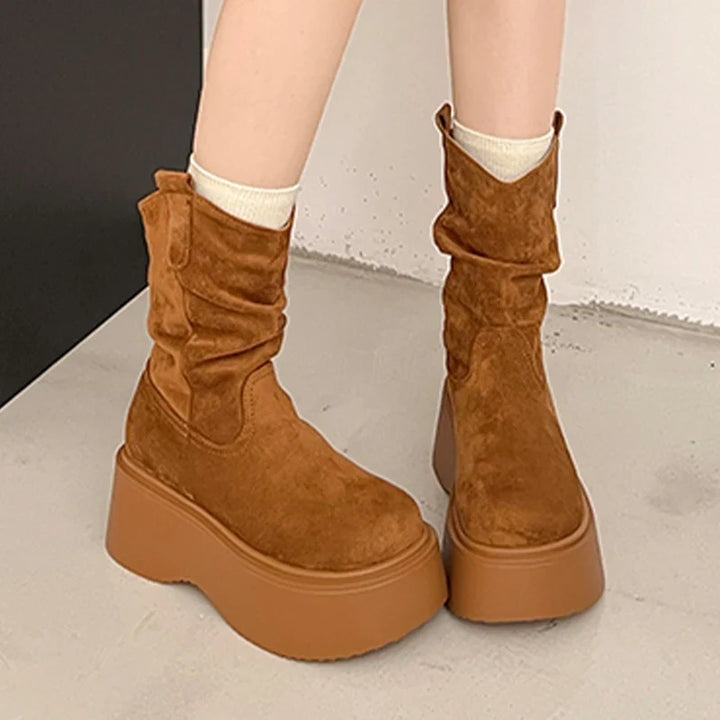 Jacaranda Soft Suede Ankle Boots, view 4 - Elena Harper