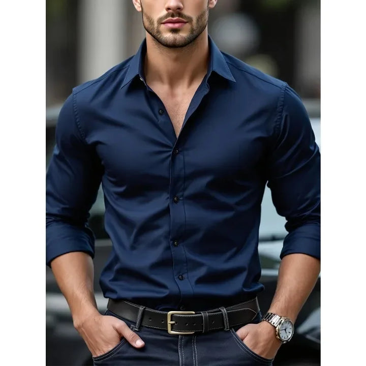 ELENA HARPER™  |  LONG SLEEVE BUSINESS SHIRT FOR MEN