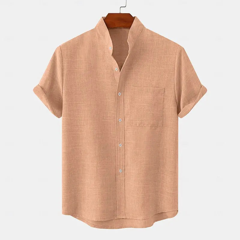 Lorion Casual Button-Down Shirt with Soft Texture, view 4 - Elena Harper