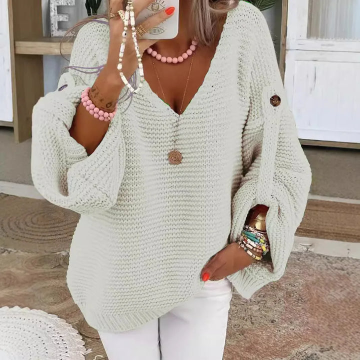 Antonina Comfortable Knit Sweater, view 3 - Elena Harper