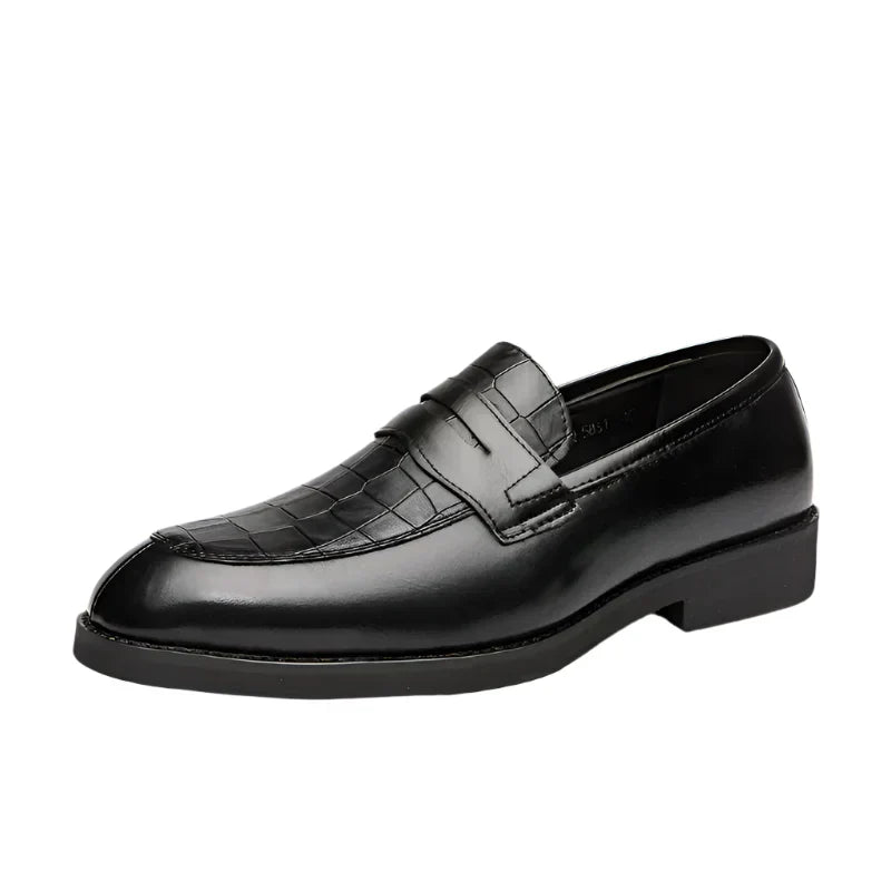 Ezequiel Crocodile Loafers, view 2 - Elena Harper