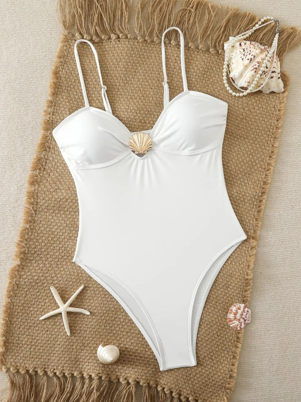 Beautifully Finished Swimsuit in a Timeless Design, view 3 - Elena Harper