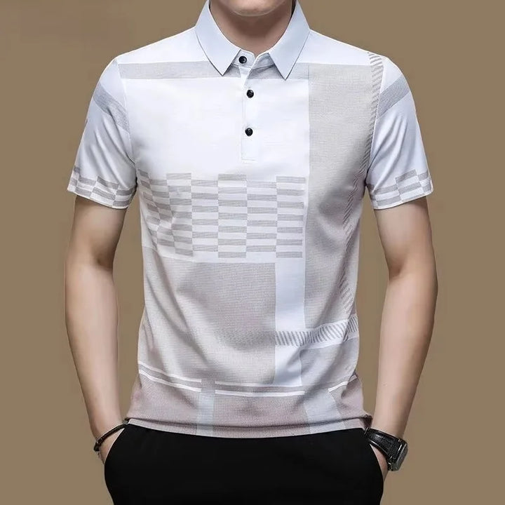 Anselmino Slim Cotton Polo, view 3 - Elena Harper