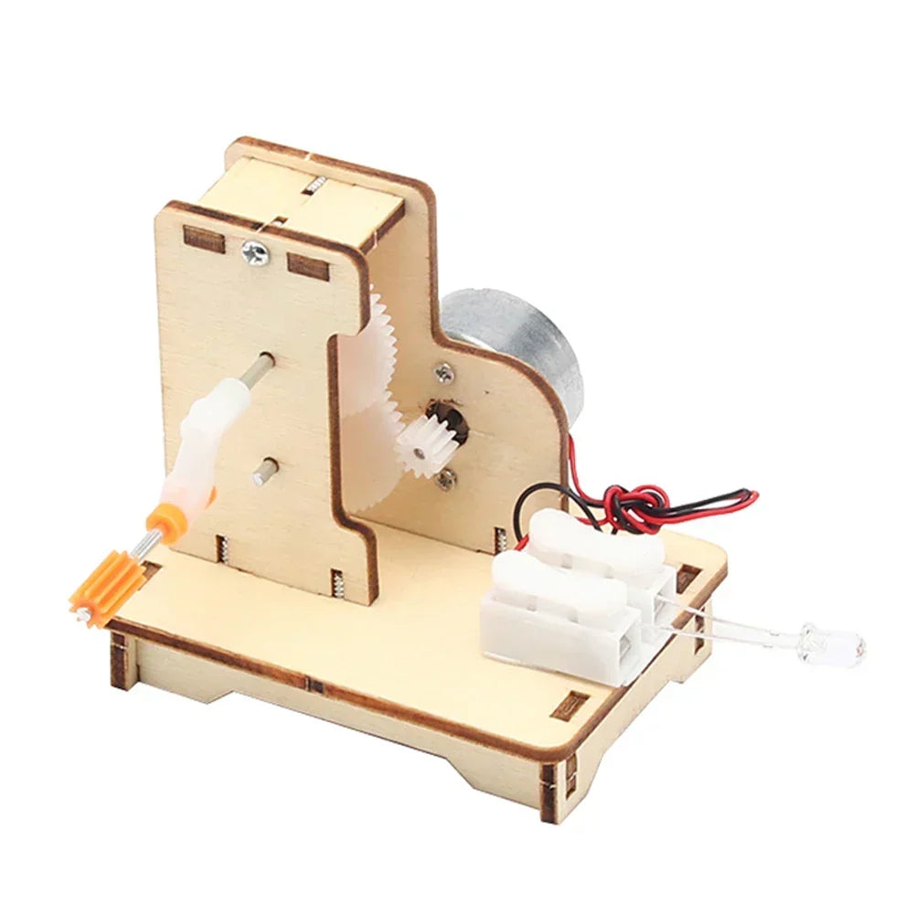 Kid's Educational Wooden Electric Toy Boat Building Kit