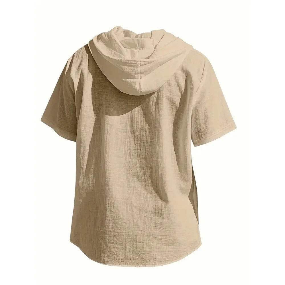 ELENA HARPER™  |  SUMMER HOODED SHIRT FOR MEN