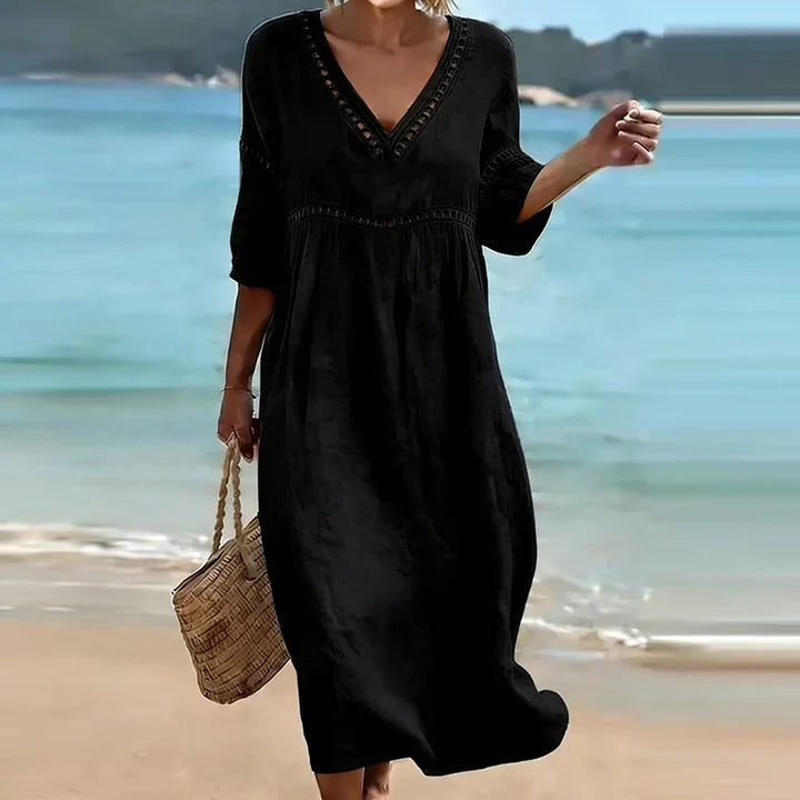 Isolina Soft Maxi Dress, view 7 - Elena Harper