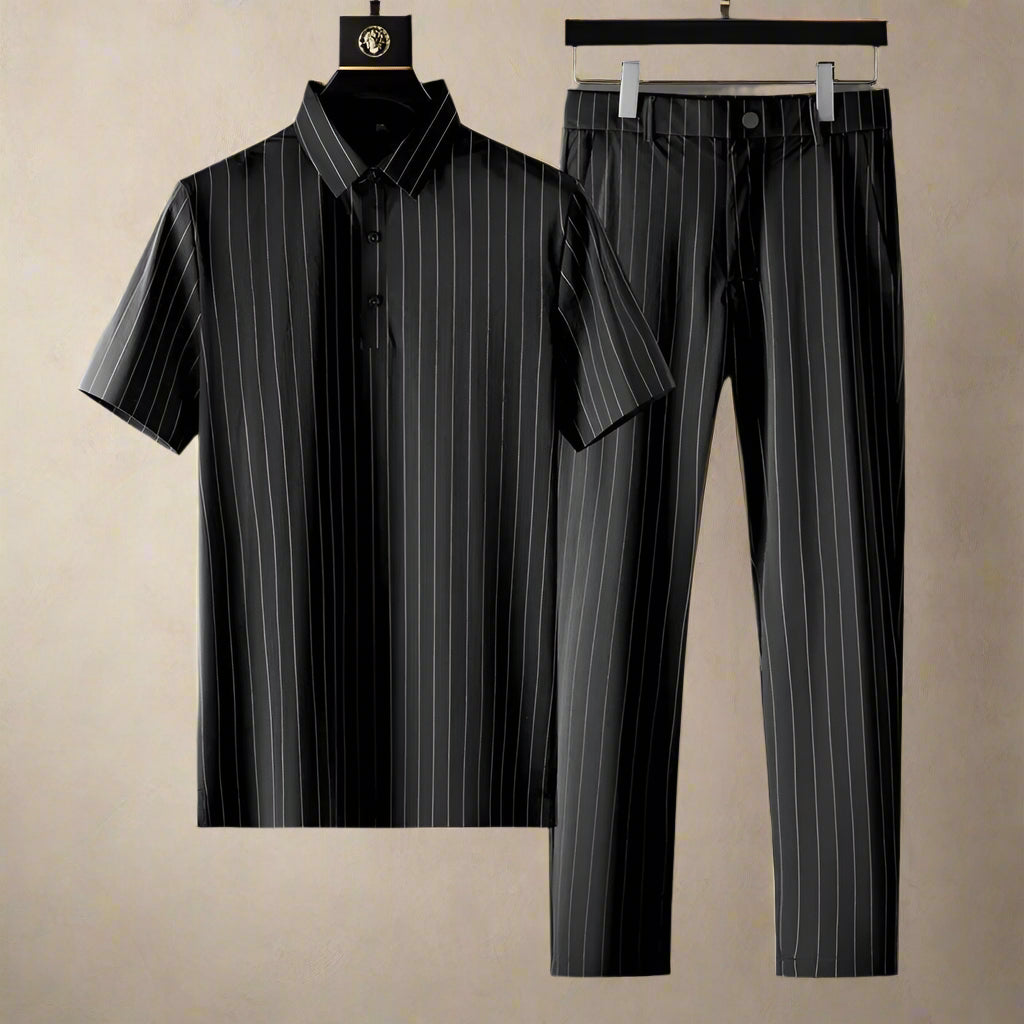 Braith Comfortable Striped 2-Piece Set, view 2 - Elena Harper