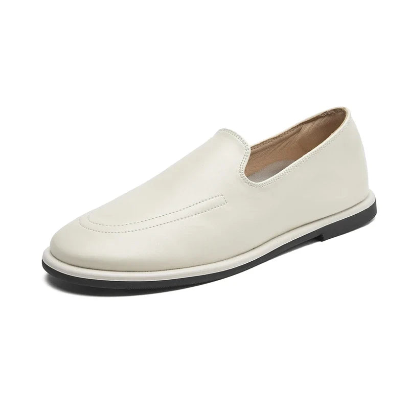 Giada Polished Slip-On Loafers, view 2 - Elena Harper