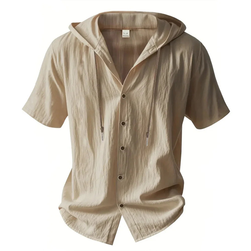 ELENA HARPER™  |  SUMMER HOODED SHIRT FOR MEN