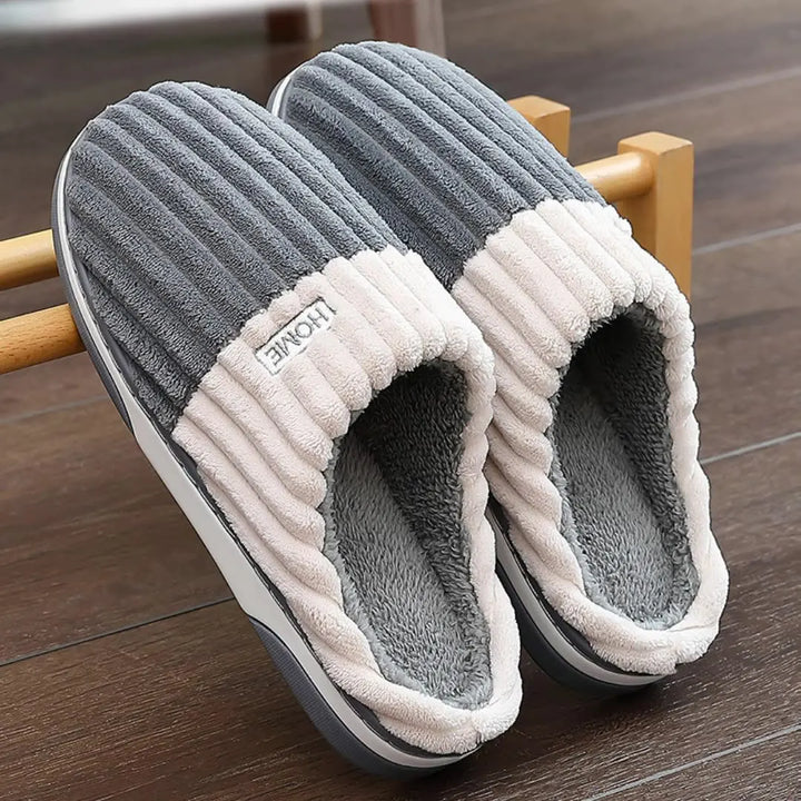 Kester Comfortable Striped Slippers for Men, view 3 - Elena Harper