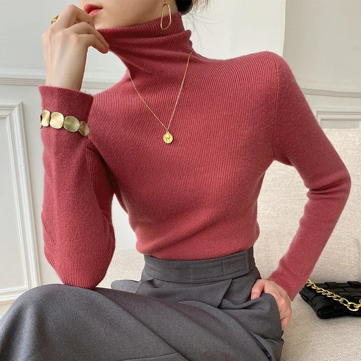Camille Cashmere Turtleneck - Elena Harper