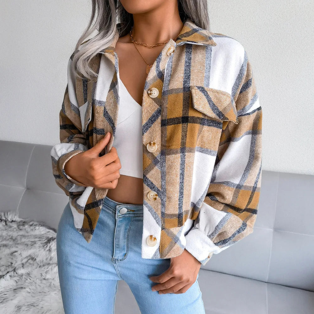 Clara - Plaid Wool Jacket