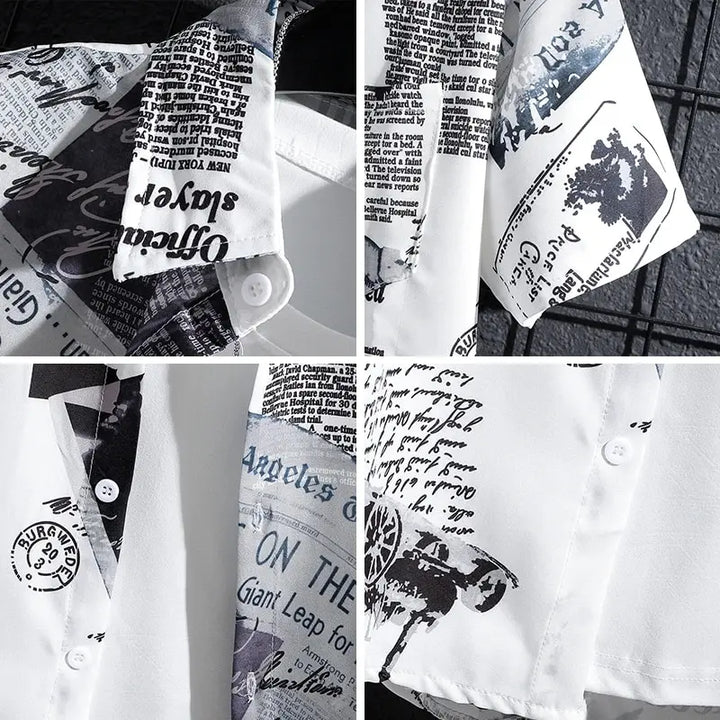 Classic Printed Shirt for Men - Elena Harper