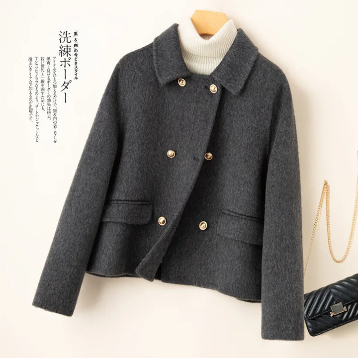 Women's Double-Faced Cashmere Coat Eloise, view 7 - Elena Harper