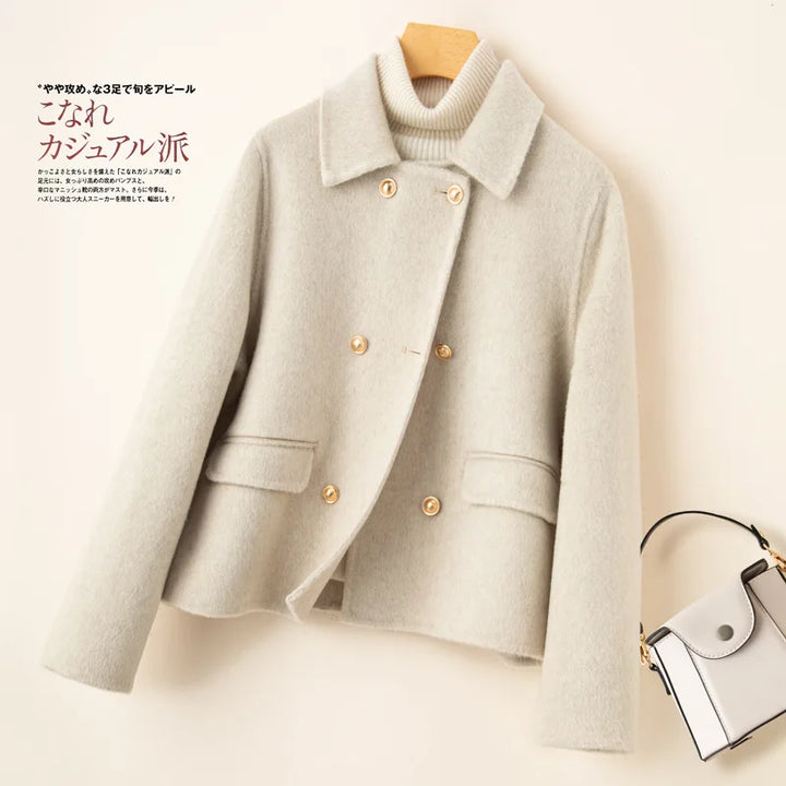 Women's Double-Faced Cashmere Coat Eloise, view 8 - Elena Harper