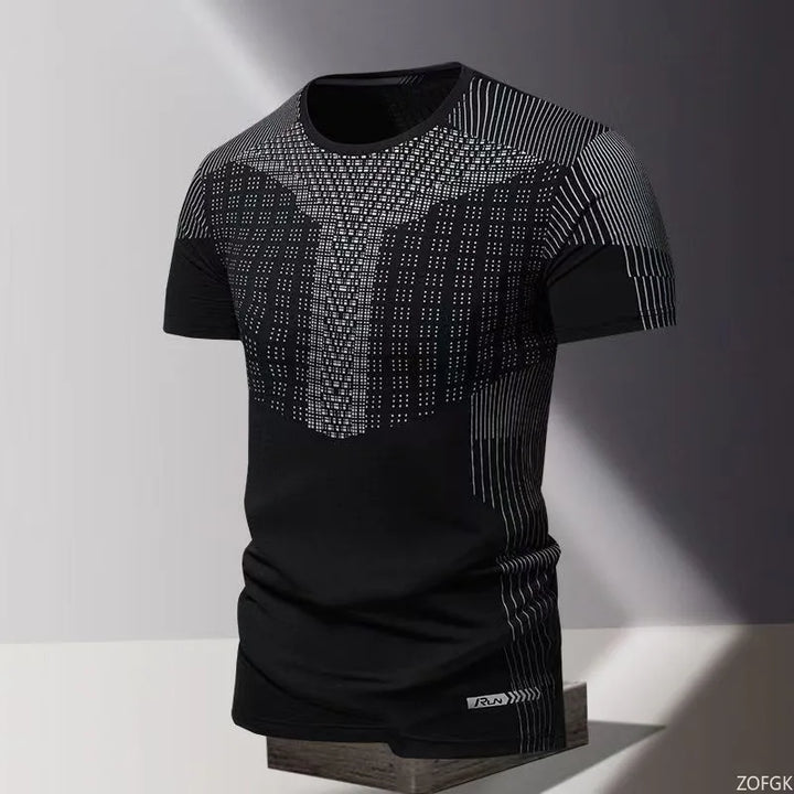 Manlio Smooth Graphic Shirt, view 3 - Elena Harper
