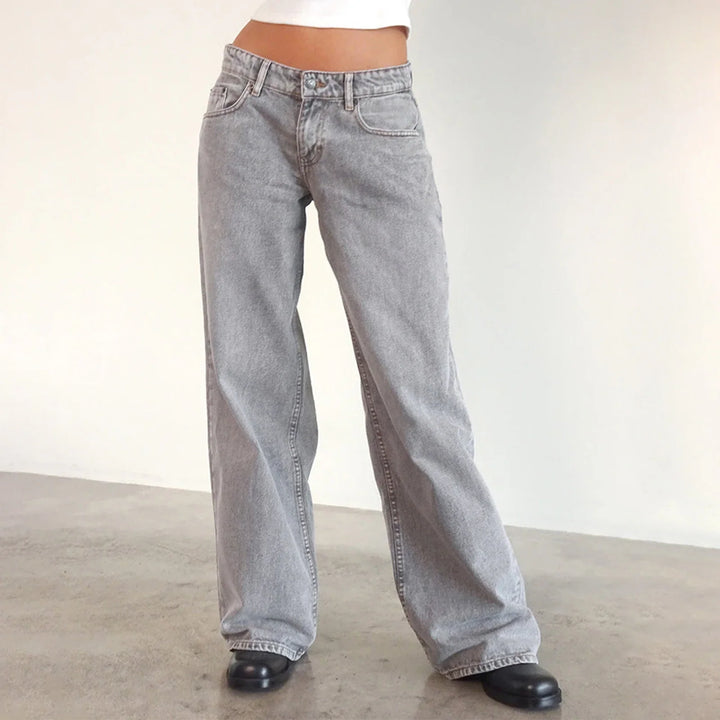 Alzbeta Relaxed Denim Pants, view 10 - Elena Harper