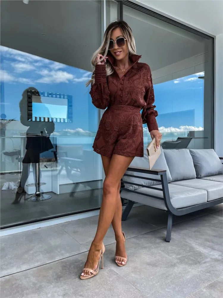 Amelina Elegant Lace Set - Elena Harper