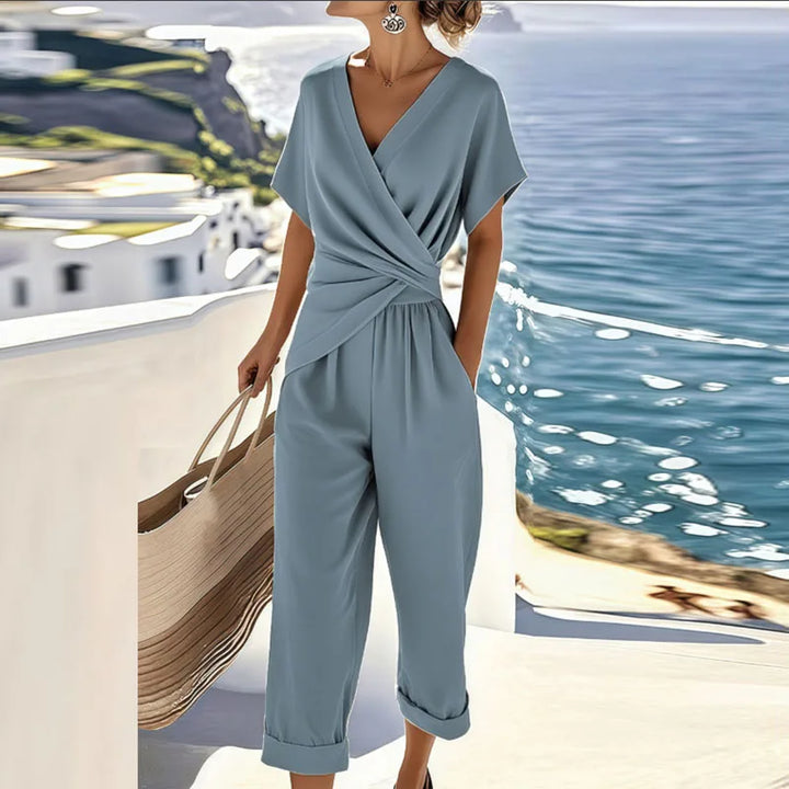 Aris™ | Elegant Wrap Jumpsuit