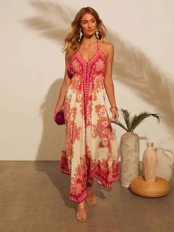 Valeria Bohemian Maxi Dress - Elena Harper