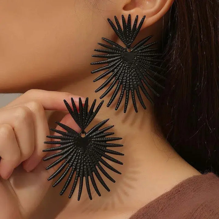 Extravagant Black Earrings! - Elena Harper