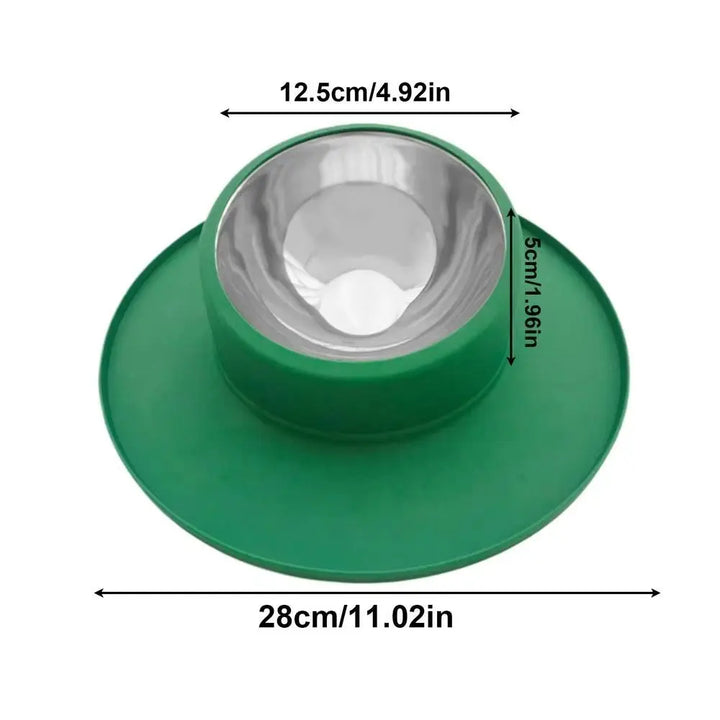 Cat's Non-Slip & Leak-Proof Stainless Steel Food Bowl