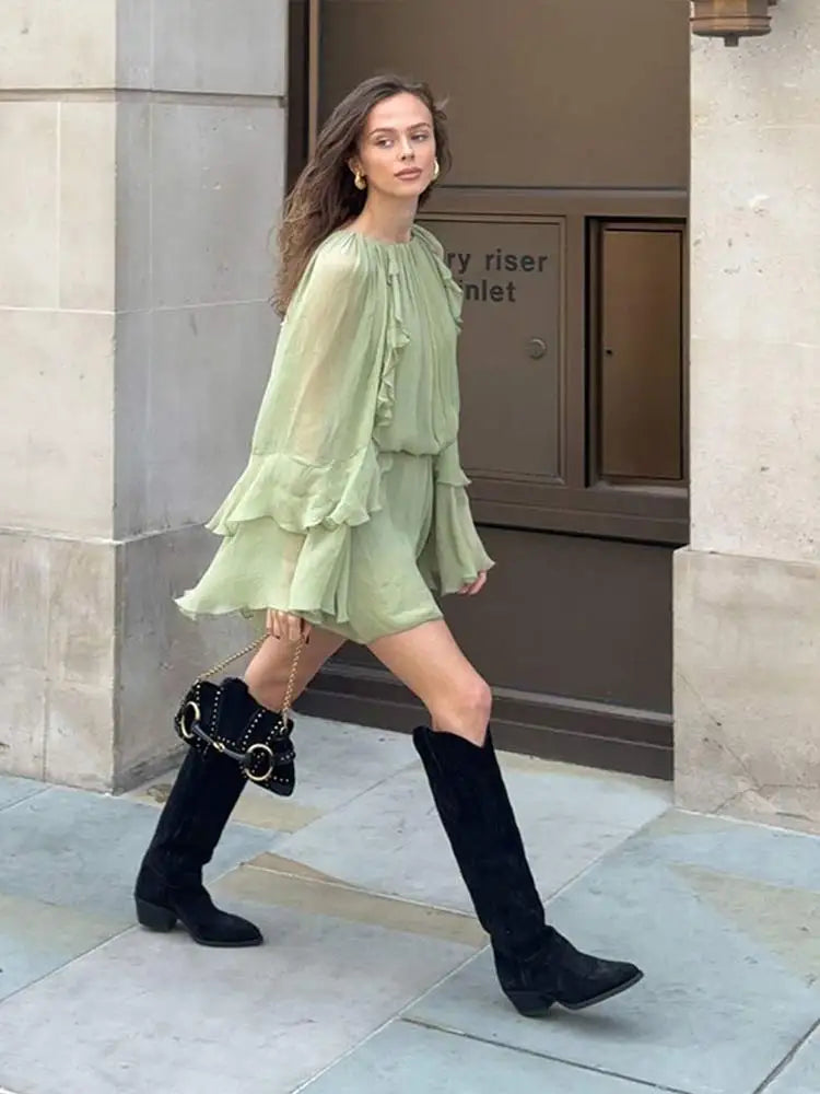 Women's Dreamy Flowing Mini Dress