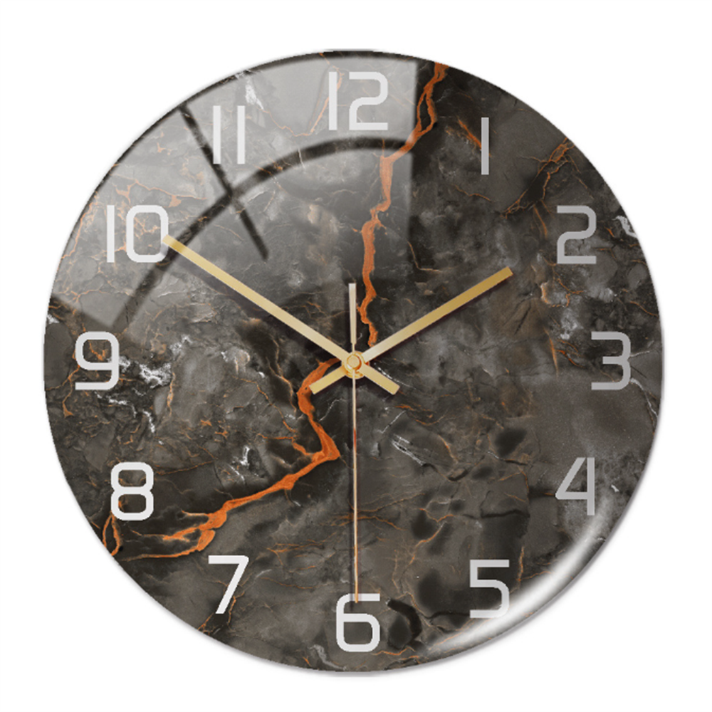 Elegant Marble-Effect Wall Clock – MarbleTime