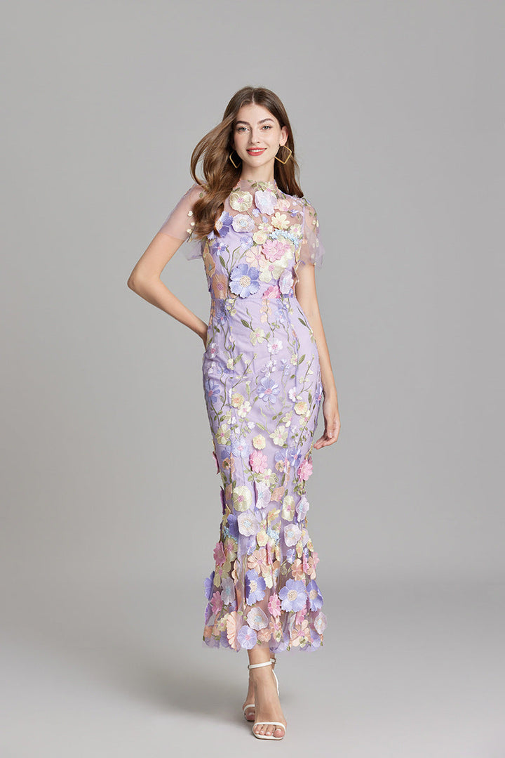 Agde Flower Dress - Elena Harper