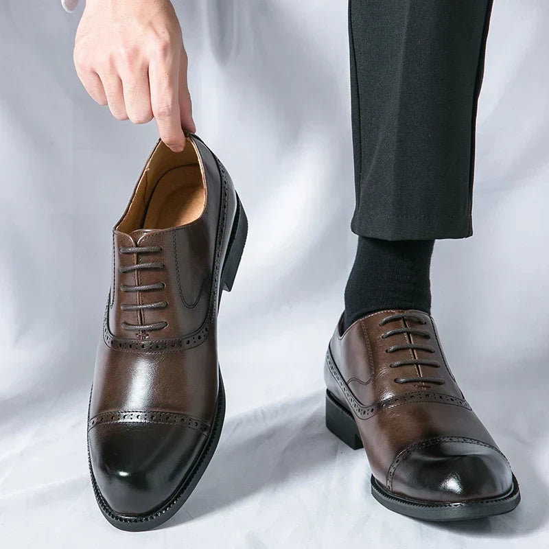 Luxury Leather Shoes - Elena Harper