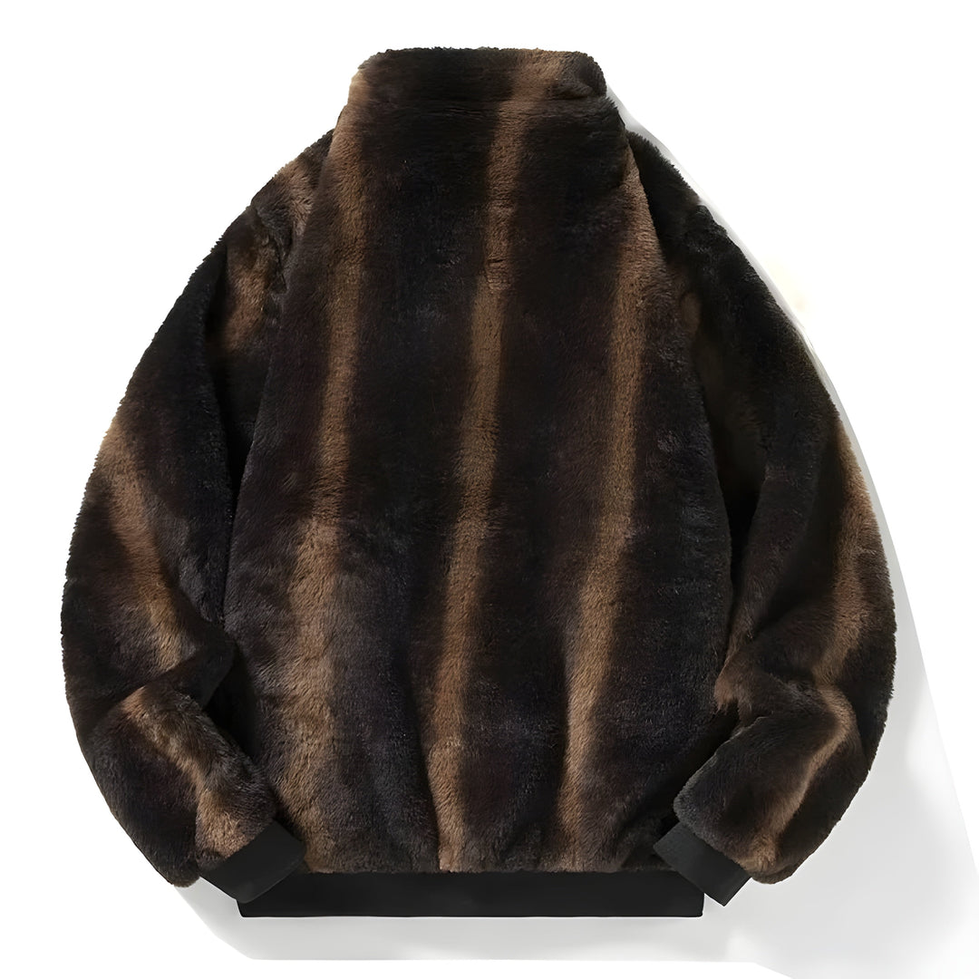Oversized Faux Fur Bomber Jacket