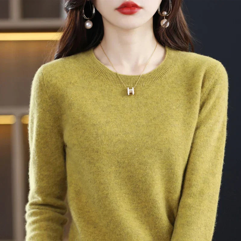 Cashmere Sweater for Women Fall and Winter Look - Elena Harper