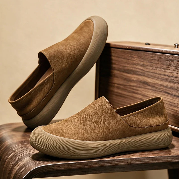 Alexius Soft Leather Pointed Loafers - Elena Harper