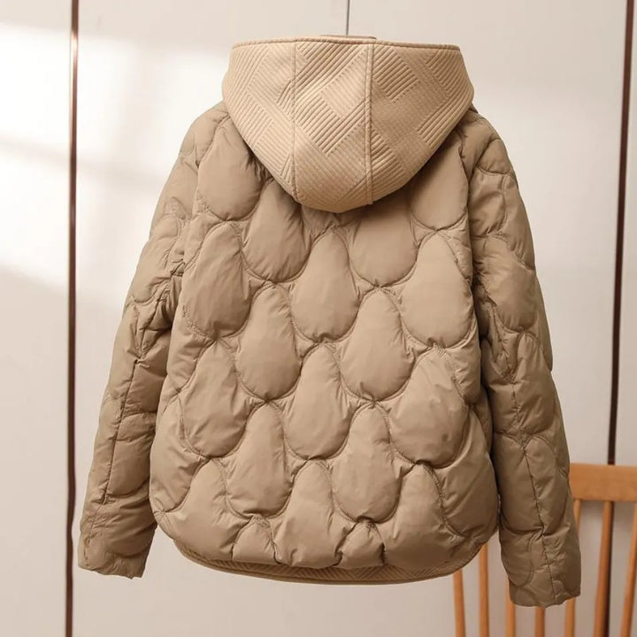 Béatrice - Chic Quilted Down Jacket with Hood