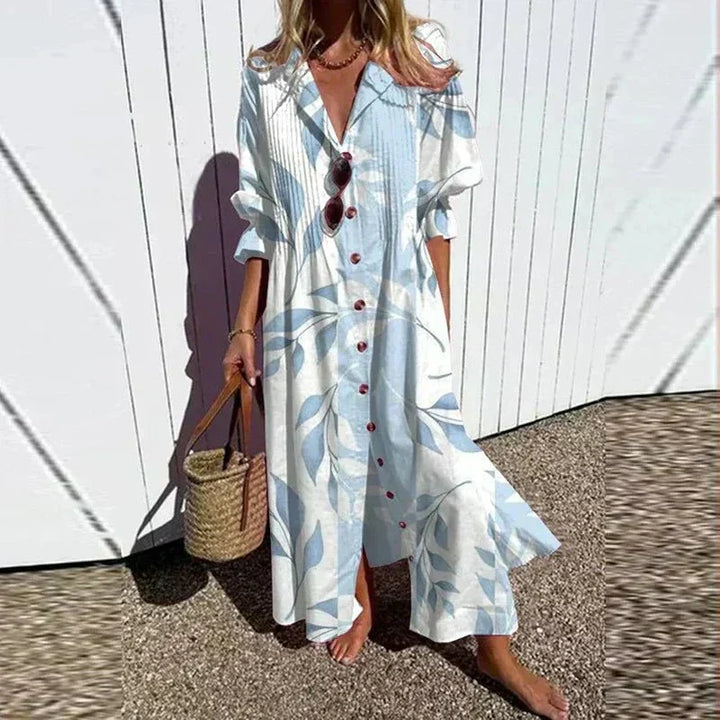 Women's Flowy Boho Maxi Dress - Elegant & Comfortable Style