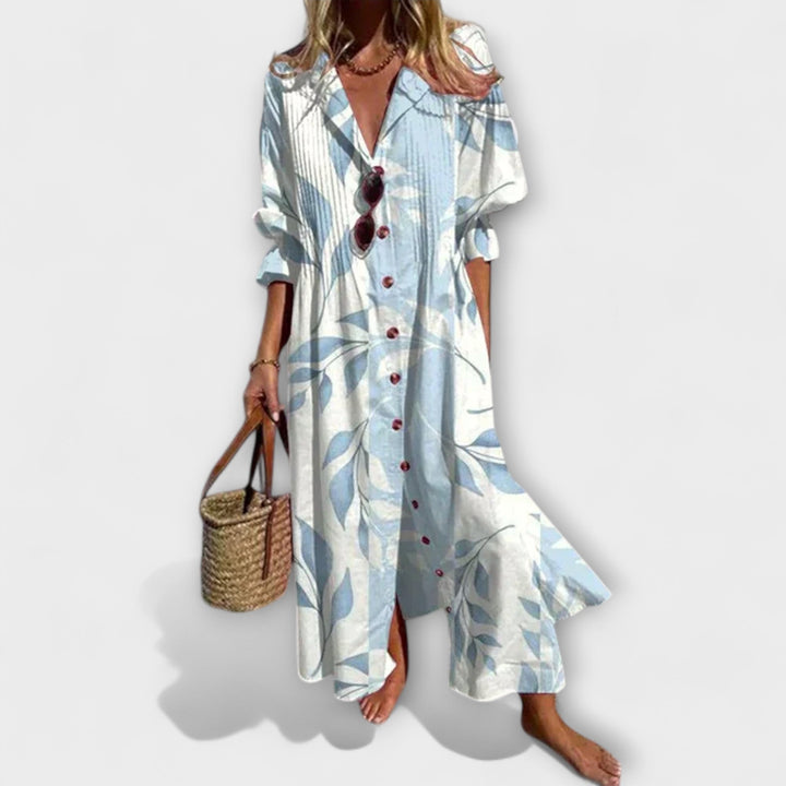 MINIMALIST FLOWING MAXI DRESS FOR WOMEN