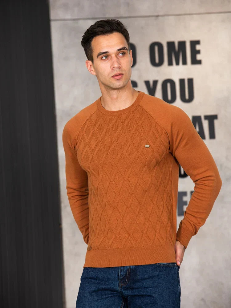 ELENA HARPER™  |  MEN'S CHECKED SWEATER