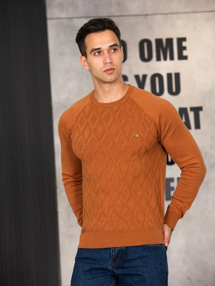 ELENA HARPER™  |  MEN'S CHECKED SWEATER