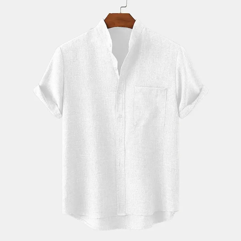 Lorion Casual Button-Down Shirt with Soft Texture, view 7 - Elena Harper