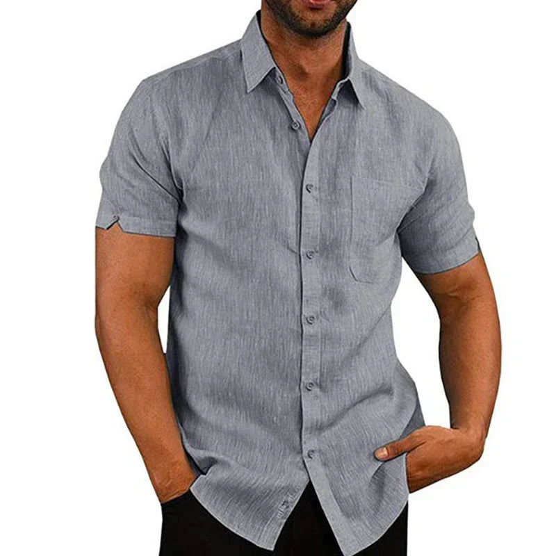 ELENA HARPER™  |  MEN'S LINEN SUMMER SHIRT