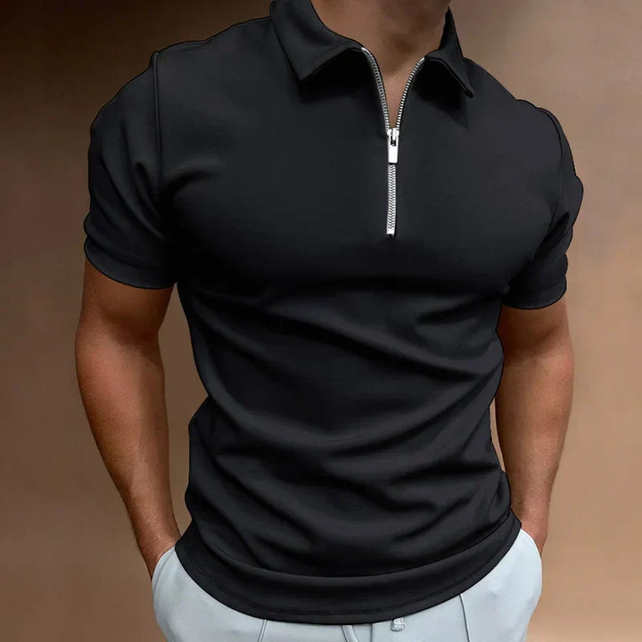 Hugo Luxurious Zip Polo, view 2 - Elena Harper